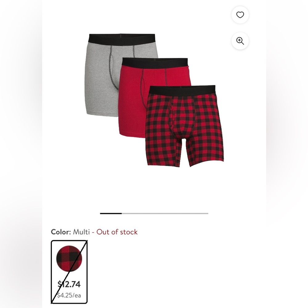 George 3 Pack Boxer Brief